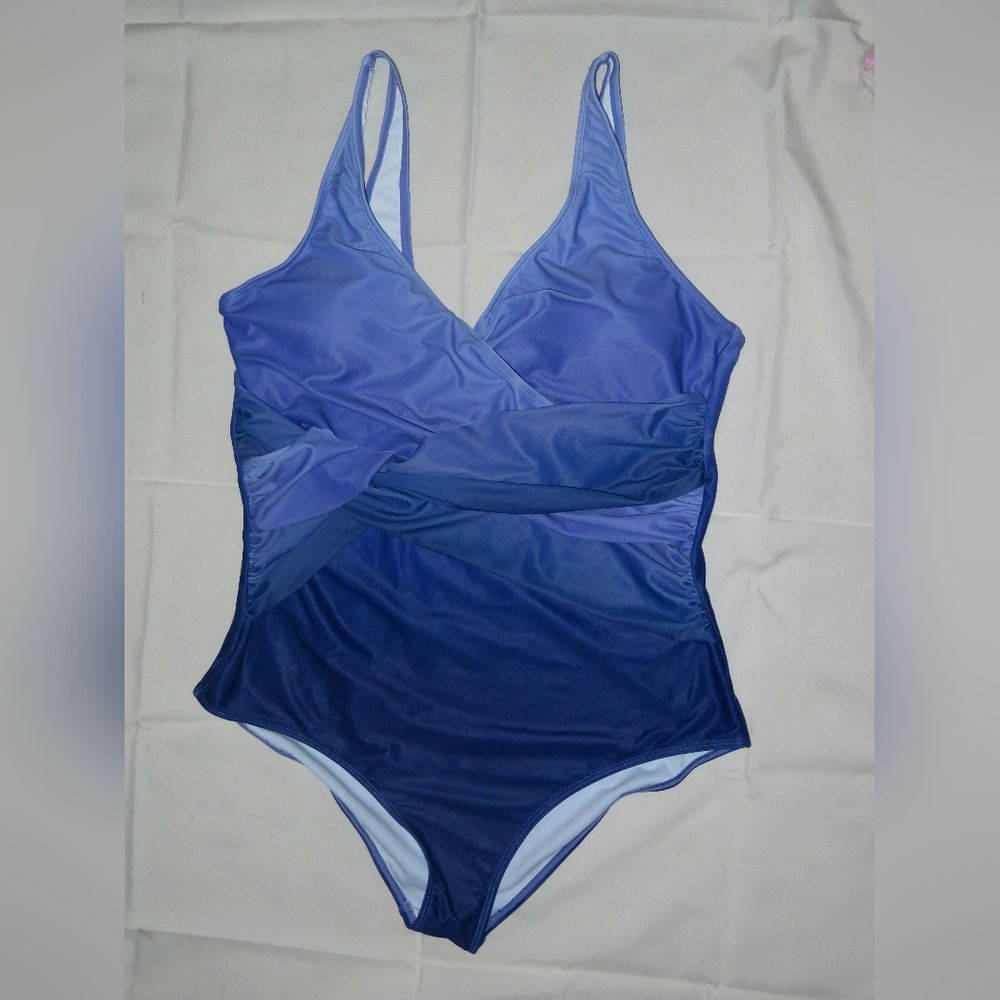 Blue Ombre XL Swimsuit
